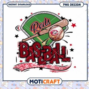 Reds Baseball PNG Design
