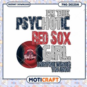 Red Sox Psychotic Girl PNG
