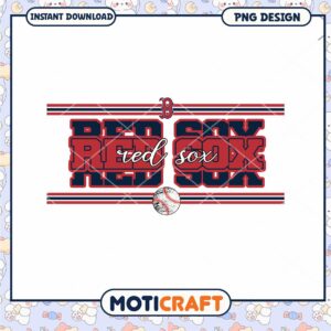 Red Sox PNG Design for Baseball Fans Instant Download