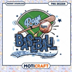 Rays Baseball PNG Sublimation