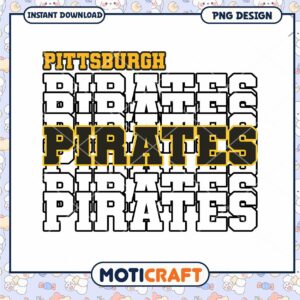 Pittsburgh Pirates PNG Design for Instant Download Gifts
