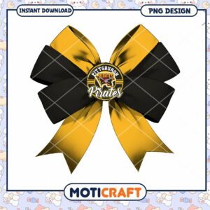 Pittsburgh Pirates Bow PNG Design