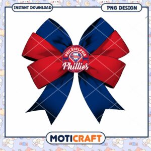 Phillies Bow PNG Design
