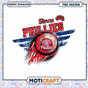 Philadelphia Phillies Since 1883 Vintage PNG Design Download