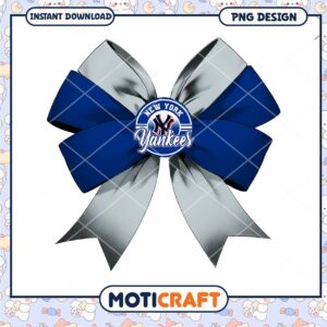 NY Yankees Bow PNG Design