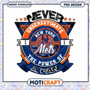 NY Mets Fan Power PNG Design