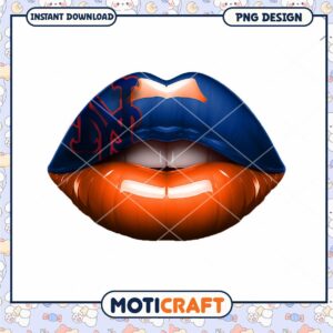 NY Mets Lips PNG Design