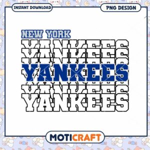 New York Yankees Team Spirit Design PNG Downloadable Art