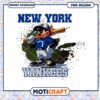 New York Yankees Cartoon Character PNG Instant Download