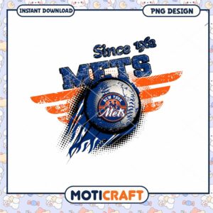 New York Mets Since 1962 PNG Design Instant Download