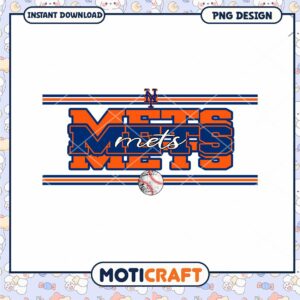 New York Mets Baseball Team PNG Design for Download