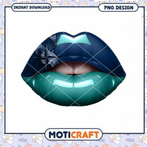 Navy Lips PNG Design Download