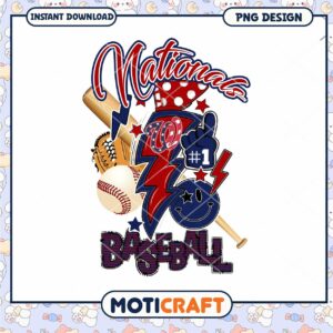 Nationals Baseball PNG Design