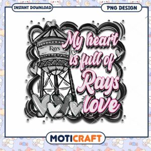 My Heart is Full of Rays Love PNG Instant Download Design