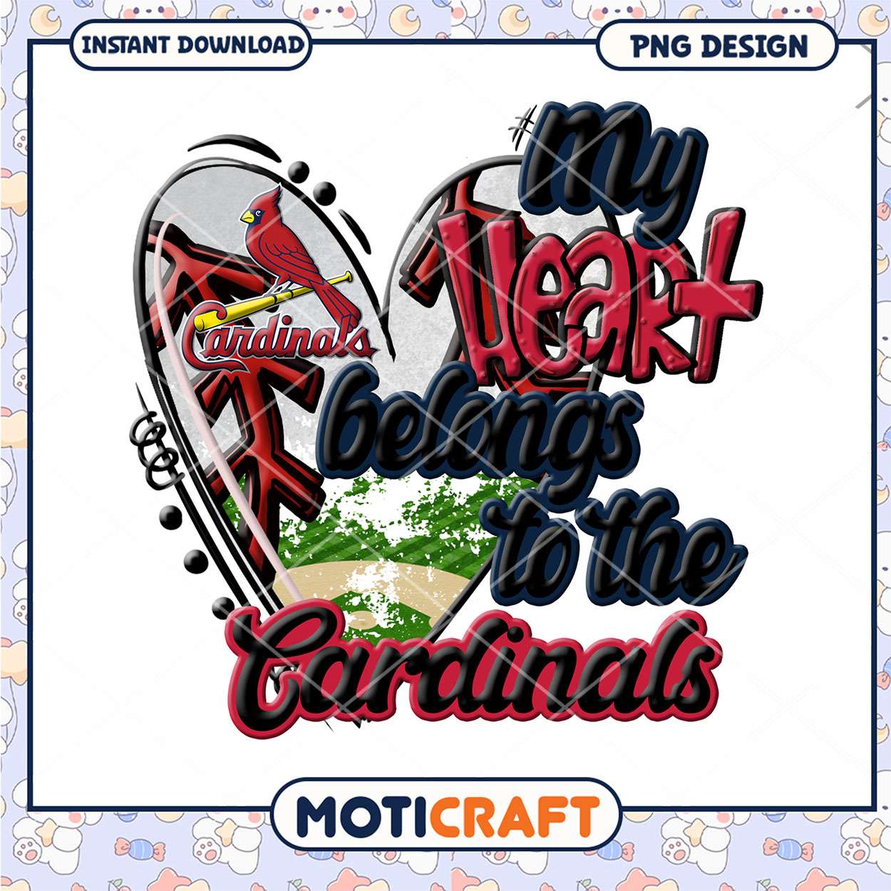 My Heart Belongs Cardinals PNG My Heart Belongs Cardinals PNG