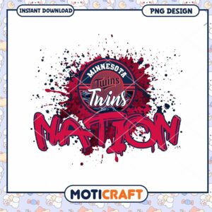 Minnesota Twins Nation Logo PNG Design Downloadable Art
