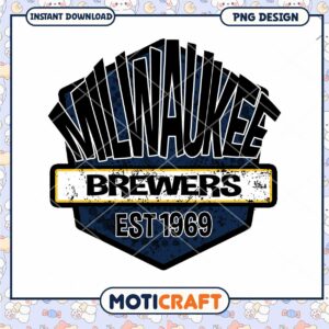 Milwaukee Brewers Vintage Logo Design PNG Download 1969