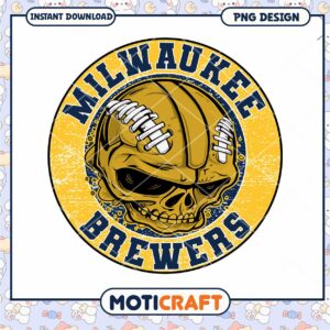 Milwaukee Brewers Skull PNG