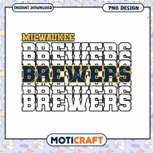 Milwaukee Brewers PNG Design Instant Download Craft Item