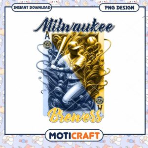 Milwaukee Brewers PNG Baseball Design