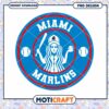 Miami Marlins PNG Design for Instant Download Print 2 Miami Marlins PNG Design for Instant Download Print