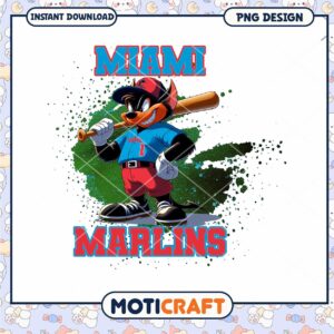 Miami Marlins PNG Baseball Mascot