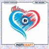 Miami Marlins Heart PNG Design