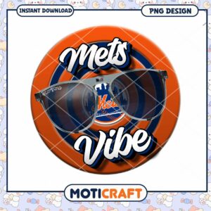 Mets Vibe PNG Design for Instant Download Artwork