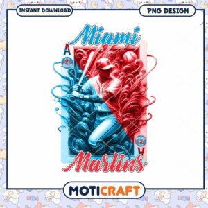 Miami Marlins Baseball PNG Design