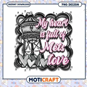 Mets Love PNG Design Download