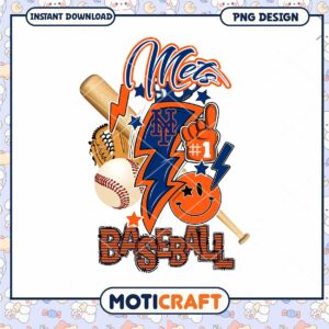Mets Baseball PNG Design