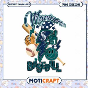 Mariners Baseball PNG Design