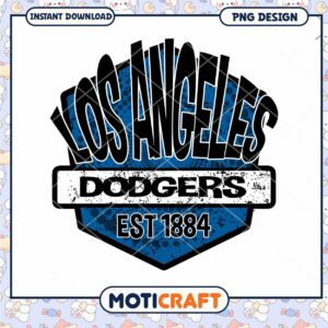 Los Angeles Dodgers Vintage Logo Instant Download PNG