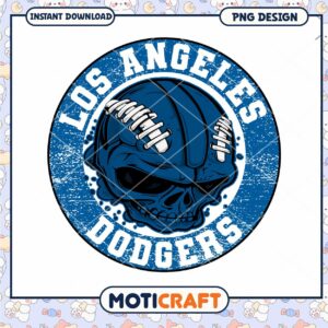 Los Angeles Dodgers Skull PNG