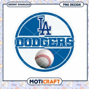 Los Angeles Dodgers Logo PNG Instant Download Design