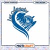 Los Angeles Dodgers Heart PNG Design for Fans 2 Los Angeles Dodgers Heart PNG Design for Fans