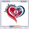 Los Angeles Angels Heart PNG