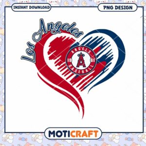 Los Angeles Angels Heart PNG