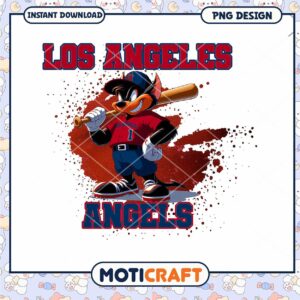 Los Angeles Angels Cartoon Character PNG Design Download