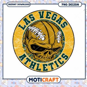 Las Vegas Athletics Skull PNG