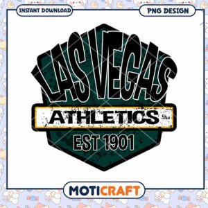 Las Vegas Athletics Retro Design PNG Instant Download