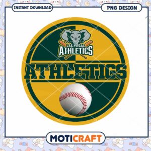 Las Vegas Athletics Baseball Team PNG Graphic Download