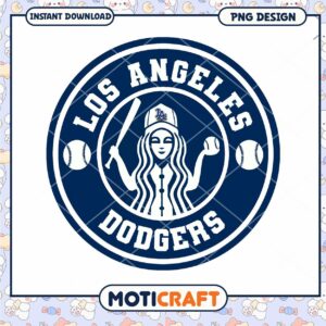 LA Dodgers Starbucks PNG Design