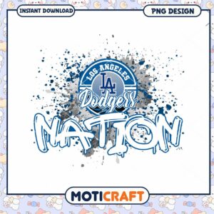LA Dodgers Nation PNG Design