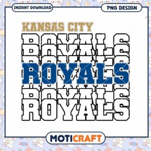 Kansas City Royals PNG Design for Instant Download
