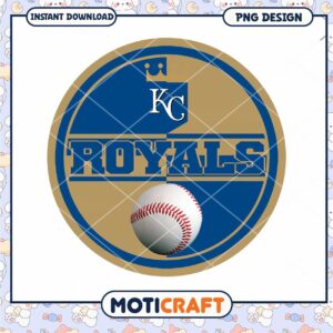 Kansas City Royals PNG Design for Instant Download Art