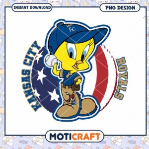 Kansas City Royals Cartoon Baseball PNG Design Download
