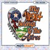 Houston Astros Heart PNG Design 1 Houston Astros Heart PNG Design