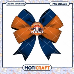 Houston Astros Bow PNG Design
