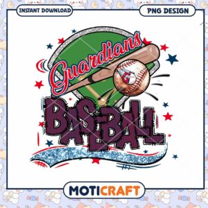Guardians Baseball PNG Design for Instant Download 2023